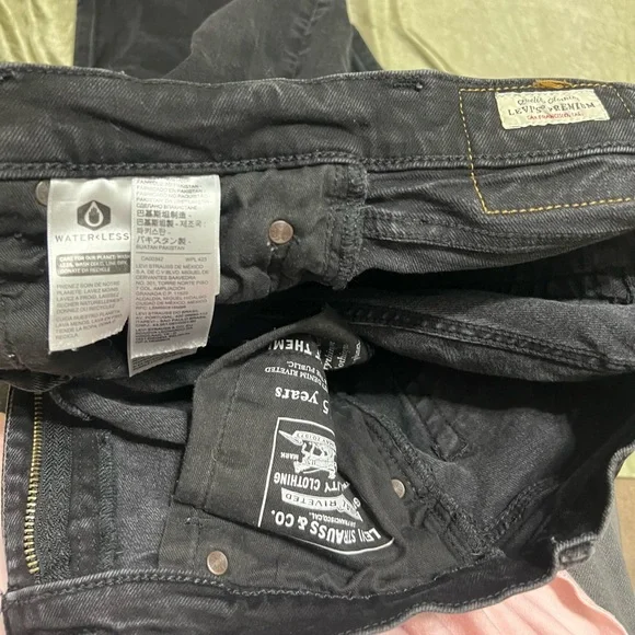 Levi’s 511 Jeans Men’s 30x30 Slim Straight Leg Black Stretch Denim Premium Big E - Picture 7 of 13